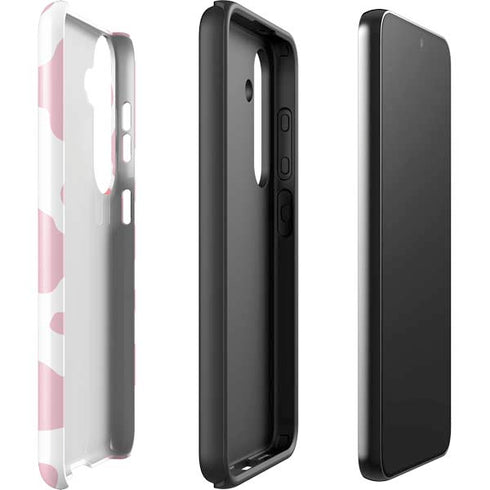 Pink Cow Print Galaxy S25 Impact Case